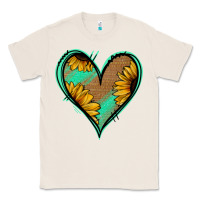 Natural Sunflower Heart Classic Tee - Jasminsmagicworld