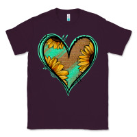 Plum Sunflower Heart Classic Tee - Jasminsmagicworld
