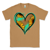 Toasted Coconut Sunflower Heart Classic Tee - Jasminsmagicworld