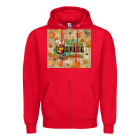 Red Pumpkin spice junkie Zipper Hoodie - RanaPortraitStore