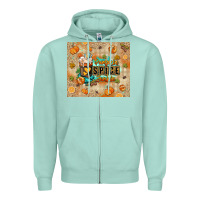 Seafoam Pumpkin spice junkie Zipper Hoodie - RanaPortraitStore