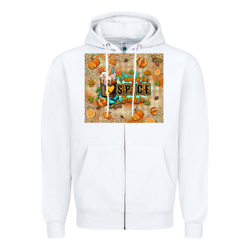Pumpkin Spice Junkie Zipper Hoodie by RanaPortraitStore | Teevron