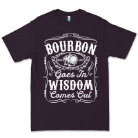 Plum bourbon goes in wisdom comes out funny whiskey lover gift premium t sh Premium Tee - linhVisuals