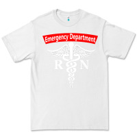 White emergency department nursing er registered nurse rn caduceus raglan ba Premium Tee - linhVisuals