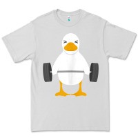 Dove Grey duck deadlift design   weight lifting gym workout tank top Premium Tee - linhVisuals