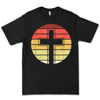 Black jesus cross retro style vintage t shirt Premium Tee - linhVisuals
