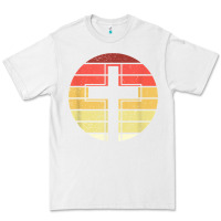 White jesus cross retro style vintage t shirt Premium Tee - linhVisuals