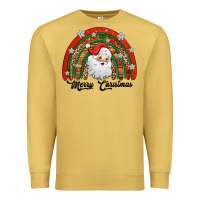 Antique Gold merry christmas santa rainbow Premium Sweatshirt - Jasminsmagicworld