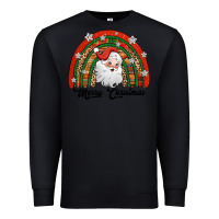 Black merry christmas santa rainbow Premium Sweatshirt - Jasminsmagicworld
