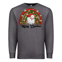 Charcoal Heather merry christmas santa rainbow Premium Sweatshirt - Jasminsmagicworld