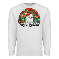 Oatmeal Heather merry christmas santa rainbow Premium Sweatshirt - Jasminsmagicworld