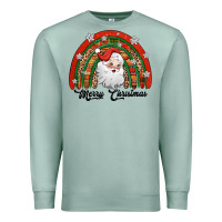 Seafoam merry christmas santa rainbow Premium Sweatshirt - Jasminsmagicworld