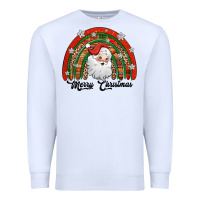 White merry christmas santa rainbow Premium Sweatshirt - Jasminsmagicworld