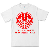 White iww injury one is injury to all front and back red zip hoodie Premium Tee - linhVisuals