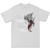 Dove Grey fate whispers to her you cannot withstand the storm t shirt Premium Tee - linhVisuals