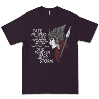 Plum fate whispers to her you cannot withstand the storm t shirt Premium Tee - linhVisuals