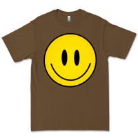 Cacao retro happy vibe smiley face happy face graphic sweatshirt Premium Tee - linhVisuals