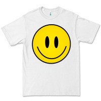 White retro happy vibe smiley face happy face graphic sweatshirt Premium Tee - linhVisuals