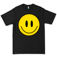Black retro happy vibe smiley face happy face graphic sweatshirt Premium Tee - linhVisuals