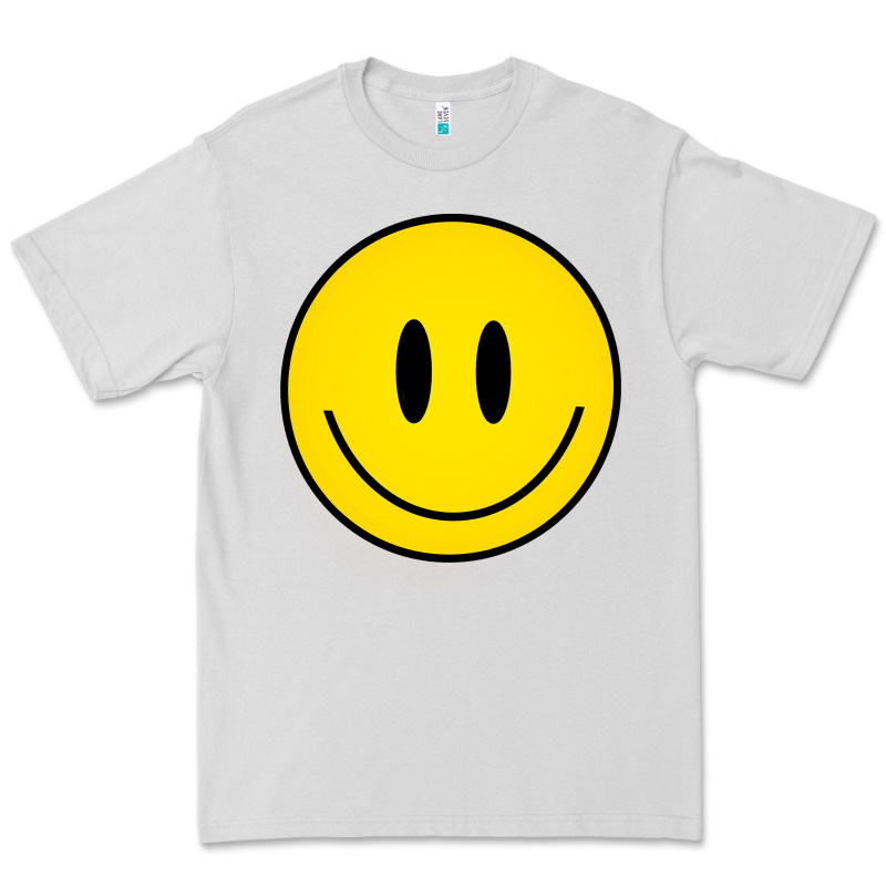 Retro Happy Vibe Smiley Face Happy Face Graphic Sweatshirt Premium Tee by linhVisuals | Teevron