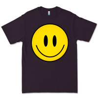 Plum retro happy vibe smiley face happy face graphic sweatshirt Premium Tee - linhVisuals