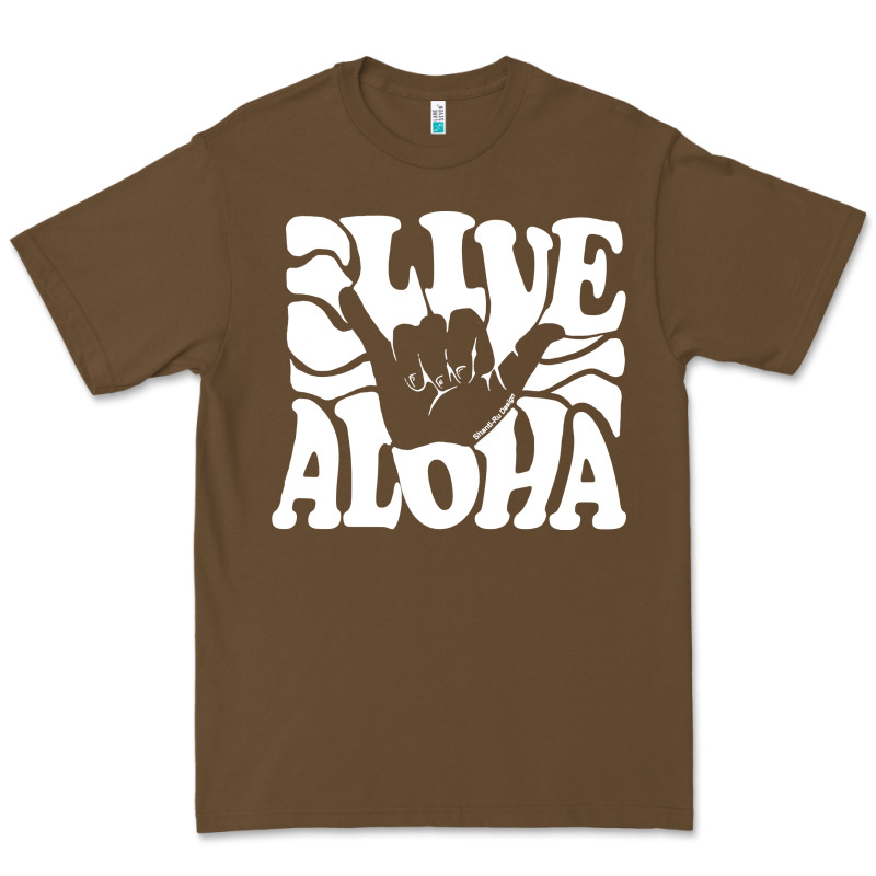 Vintage Live Aloha State Hawaiian Islands Shaka Hawaii Maui Pullover H Premium Tee by linhVisuals | Teevron