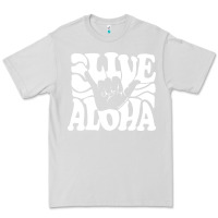 Dove Grey vintage live aloha state hawaiian islands shaka hawaii maui pullover h Premium Tee - linhVisuals