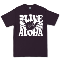 Plum vintage live aloha state hawaiian islands shaka hawaii maui pullover h Premium Tee - linhVisuals