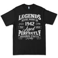 Legends Were Born In 1942 Year Of Birth Birthday T Shirt Premium Tee | Teevron