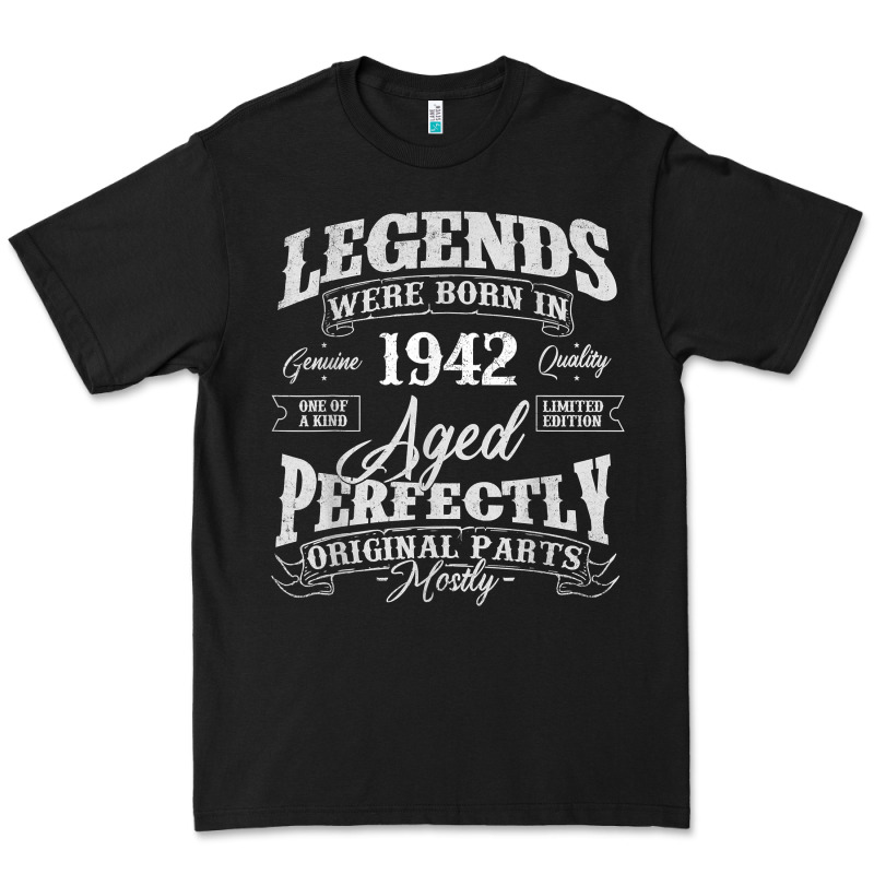 Legends Were Born In 1942 Year Of Birth Birthday T Shirt Premium Tee by linhVisuals | Teevron