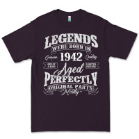Plum legends were born in 1942 year of birth birthday t shirt Premium Tee - linhVisuals