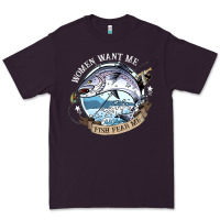 Plum funny women want me, fish fishing fear t shirt Premium Tee - linhVisuals