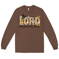 Chestnut the lord is my light and my salvation Long Sleeve Tee - CowhideDigitalArt