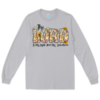 Moon Dust the lord is my light and my salvation Long Sleeve Tee - CowhideDigitalArt