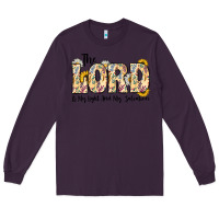 Plum the lord is my light and my salvation Long Sleeve Tee - CowhideDigitalArt