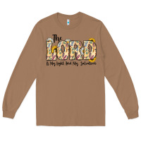 Toasted Coconut the lord is my light and my salvation Long Sleeve Tee - CowhideDigitalArt