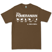 Cacao dog pomeranian cute dog puppy pet black paw Premium Tee - linhVisuals