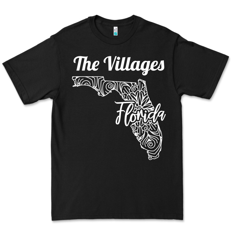 The Villages Fl   Florida City Mandala T Shirt Premium Tee by linhVisuals | Teevron