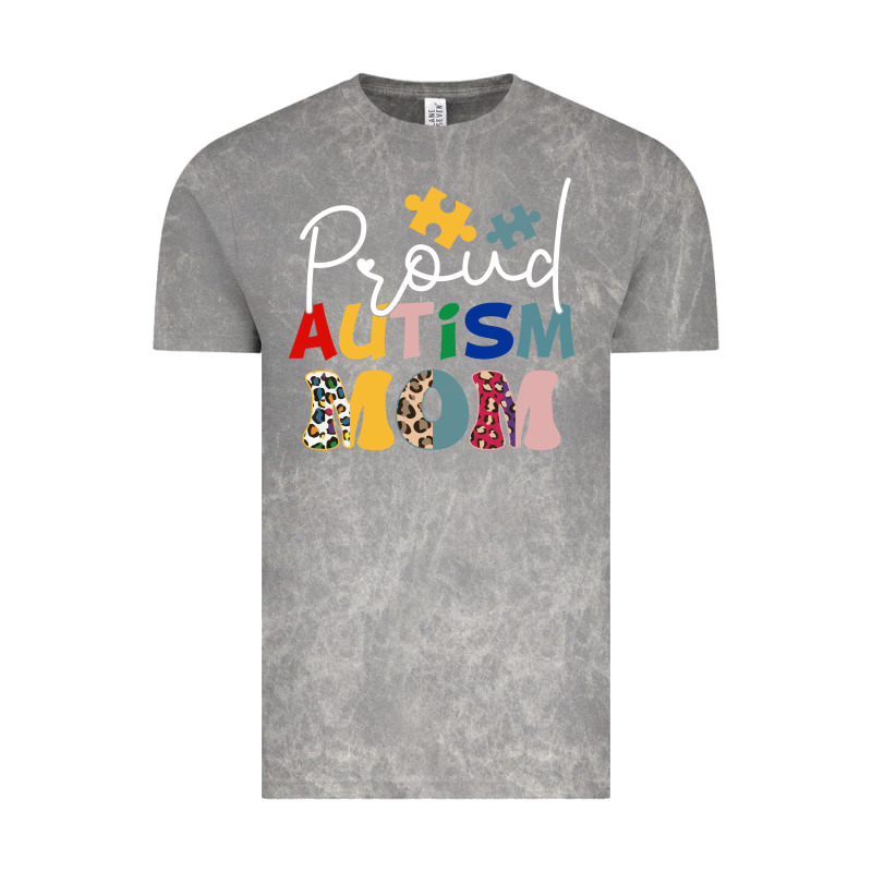 Proud Autism Mom Leopard Pattern Design Autism Awa Vintage Tee by CowhideDigitalArt | Teevron