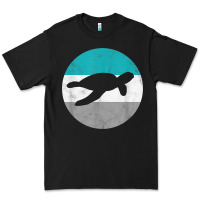 Black sea turtle retro gift for men or boys t shirt Premium Tee - linhVisuals