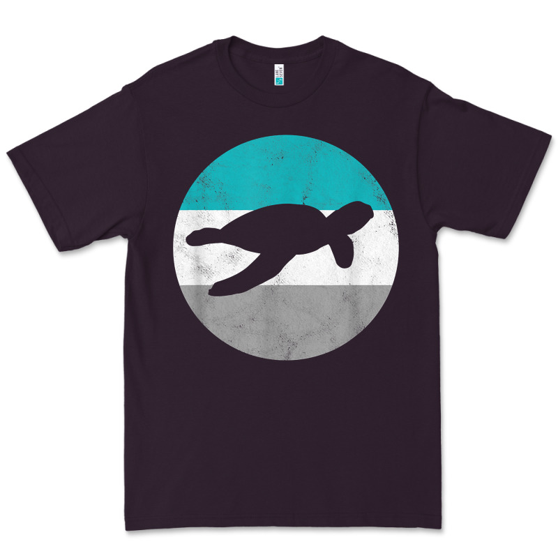 Sea Turtle Retro Gift For Men Or Boys T Shirt Premium Tee by linhVisuals | Teevron