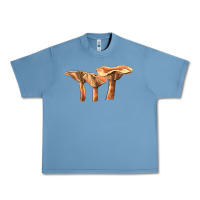 Pebble Blue Lactarius Rufus Mushroom Illustrations Urban Heavy Tee - LillyAllenDesigns