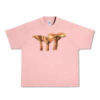 Salmon Lactarius Rufus Mushroom Illustrations Urban Heavy Tee - LillyAllenDesigns