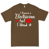 Cacao i kissed an electrician and i liked it for girlfriend wife pullover ho Premium Tee - linhVisuals