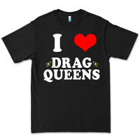 Black i love drag queens  i heart drag queens t shirt Premium Tee - linhVisuals