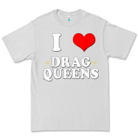 Dove Grey i love drag queens  i heart drag queens t shirt Premium Tee - linhVisuals