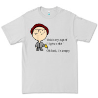 Dove Grey this is my cup of i give a sh!t oh look it’s empty t shirt Premium Tee - linhVisuals