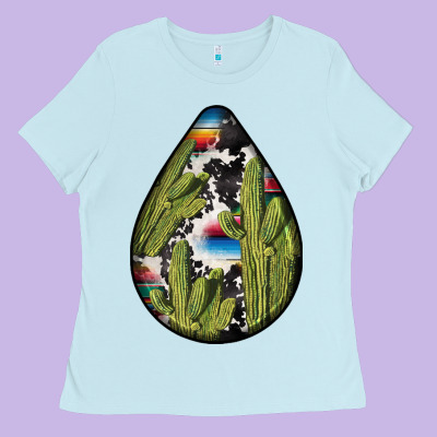 Mexican Teardrop  3 Ladies Tee Designed By Bundleandbundleshop