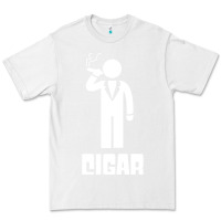 White cigar smoker Premium Tee - linhVisuals