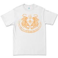 White twin tiger sak yant tattoo muay thai thailand martial art tank top Premium Tee - linhVisuals